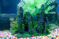 FEDOUR Aquarium Mountain View Stone Ornament Tree Rock Cave Landscape, Large Aquarium Ornament Rock Artificial Fish Tank