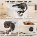 Zoratoo Enclosed Cat House for Indoor Cats, Pet Cave with Washable Cover