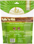 Fieldcrest Farms Nothin to Hide Flip Chips Dog Chews - Natural Rawhide Alternative Treats for Dogs, Collagen Based Snack for Moderate Chewers Up to 35lbs, Chicken Flavor