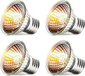 CALPALMY 4-Pack 50W UVA+UVB Bulbs | Heat and Light for Reptiles and Amphibian Tanks, Terrariums and Cages | Works with V