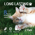 Advanllent Flea Collar for Cats, Flea and Tick Collars for Kittens, Flea & Tick Treatment Prevention, Natural Essential Oil, 2 Pack, 16 Months Protection, One Size Fits All, Waterproof