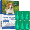 Flea and Tick Prevention for Dogs, 6-Pack, Dog Flea Tick Control, Repellent, Flea and Tick Prevention for Small Medium Dog 5-44 lbs, 24-Hour Protect, Flea Supplements for Dogs