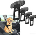 4Pack Dog Cat Safety Belt Clips，Adjustable Fabric Dog Vehicle Seat Harness, Black