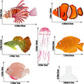 Weewooday 7 Pcs Artificial Fish Glowing Effect,Modern Color