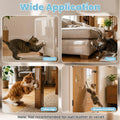HYPERTAI Anti Cat Scratch Furniture Protector, 12.4" x 161.5" Couch Protector from Cat Claws,Clear Sticky Tape,Single-Sided Scratch Deterrent Tape for Couch,Sofa & Wooden Furniture