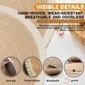 Xanadued Cotton Rope Area Rug for Cats, Cat Scratch Rug, Washable Boho Braided Circle Rug, Soft and Stylish Home Accen for Cat Lovers
