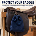 English Stirrup Covers, 1 Pair, Fleece Bags with Drawstring Closure
