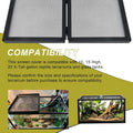 Screen Cover for Hinged Door, Aquarium Lid for 10 Gallon Fish Tank