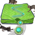 Waaiio Interactive Cat Toys for Indoor Cats,Automatic Moving Cat Ball in Pouch,Chirping Stimulation,Hide-n-Seek Chase Exercise Game,Motion Activate,Rechargeable Kitten Toys