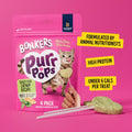 Bonkers Purrpops Freeze-Dried Catnip Flavored Lollipop Cat Treats, 4 Pieces (Pack of 13)