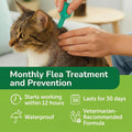 Topical Flea for Medium Cats 5-9 lbs, Fast Acting & Long-Lasting, 6-Month Supply, 8 Doses