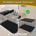 Dog Crate Topper Metal with Magnets for 42 Inch Crate - Aluminum Foldable Dog Kennel Topper Decorative Storage Pet Crate