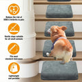 3-Pack Dog Ramp for Stairs, 40D High-Density Foam Pet Steps with Gentle 20°Slope for Staircase Stairs, Non-Slip Puppy Ra