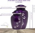 Eternal Harmony Pet Urns for Dogs with Secure Seal, Velvet Bag & Anti-Slip Felt Bottom, Animal Urn for Dog Ashes, Cat As