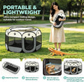 Bearded Dragon Playpen, Foldable Portable Reptile Exercise Pen with Breathable Mesh Top, Indoor Outdoor Small Animal Cag