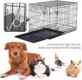 Anxingo 30 Pcs Spring Cage Latch Door Spring Hook Metal Finger for Fixing Rabbit, Dog, Cat, Birds,Rodents, Guinea Pig, Hamster, Parrot Hedgehog Cage Door