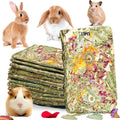 Rabbit Chew Toys 12pcs Timothy Hay Treats Bunny Herbal Flower Snack