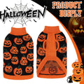 EXPAWLORER Halloween Dog Sweater,Cozy Dog Outfits Knitwear,Orange S