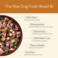 Maev Human-Grade Fresh-Frozen Beef Dog Food, Hip & Joint Formula | High-Protein, Grain-Free, Whole Ingredient Raw Food for Dogs | Complete & Balanced Meal or Topper | Made in USA | 5 lb