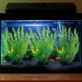 QUOZUO Fish Tank Accessories Large Plants, Green Fish Tank Decorations, Aquarium Decor Plastic Plants 3pcs