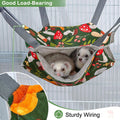 Glittme 4 Pack Cozy Ferret Hammock, Soft Washable Cage Bed for Small Animals