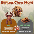 PETSTA Indestructible Dog Toys for Aggressive Chewers, Extreme Tough Toys for Large Dogs, Real Beef Flavored, Dog Bone for Medium/Large Dogs Breed, Gifts for Dogs
