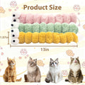 KIROYAL Cat Toys Pillows 3 Pack, Large 15.96” Cat Kicker Toys with Catnip Inside, Durable Interactive Cat Toys for Indoor Cats, Soft Kick Sticks for Exercise & Play