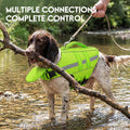 ASENKU Dog Life Jacket, High-Buoyancy Life Vest with Removable Front Float, Rescue Handle and Reflective Strips, Adjusta