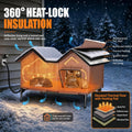 Outdoor Heated Cat House for Outside, Heated Outdoor Cat House Weatherproof