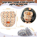 Wenqik 2 Pcs Guinea Pig Fleece Hideouts, Blue, Khaki, Star