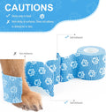 Vet Wrap Cohesive Bandages, Self-Adhesive Bandage Wrap, Breathable Non-Woven Self Adherent Tape for Pet Dog Leg Paw Woun