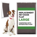 Evergreen Pet Supplies Replacement Dog Door Flap Compatible with PetSafe Freedom PAC11-11039 - Easy-Install Doggy Door Flap - Large, Brown