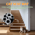 Clear Scat Mat for Cats 16 x 13 Inch, 10 Pack Transparent Cat Deterrent Mat with 1 Inch Spikes, Indoor Outdoor Pet Train