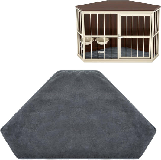 CroBlissful 42.5 x 23.8 Inch Dog Kennel Pad Furniture Crate Corner Bed