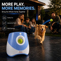 Automatic Ball Launcher for Dogs with 10 Tennis Balls (2 inch), Dog Ball Launcher with 3 Range Modes (10/20/30ft), Rechargeable Dog Balls Thrower for Small-Medium Dogs,Indoor/Outdoor Pet Fetch Machine