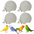 PINVNBY 4 PCS Bird Perches Calcium Parrot Perch Stand Bird Beak Grinding Stone Foot Claws Trimmer Parrot Chewing Toys Bird Cage Accessories for Budgie Cockatiel Conure Lovebird Finch