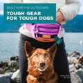 Wilderdog Utility Fanny Pack stores Treats, Balls, Keys in 3 Pockets with adjustable strap and Poop Bag dispenser