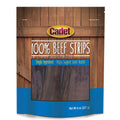 Cadet 100% Beef Strips Dog Treats, Single Ingredient Beef Esophagus Dog Jerky, Healthy High Protein Rawhide Alternative for Small & Large Dogs, 8 Ounce