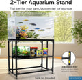 Fish Tank Stand, 40 Gallon Heavy Duty Metal Aquarium Stands, Reptile Tank, Turtle Tank, Breeder Tank Stand, 660LBS Capac