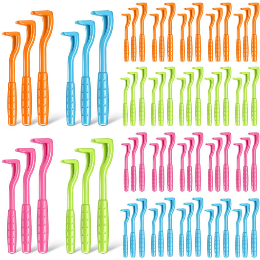 Kittmip 72 Pcs Tick Remover, Tick Removal Tool, 3 Sizes Safe Dog Tick Remover Flea and Tick Remover for Humans Home Small Large Pet Cat Dog, Removes Entire Head Body, 4 Colors