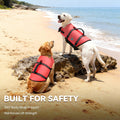 VIVAGLORY Dog Life Vest Rip Stop Dog Swim Vest, L