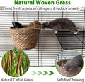 Natural Grass Rat Hammock for Cage, Tightly Woven Non-Collapse