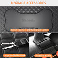 Sixheels Dog Car Seat Cover Back Seats Protector, Backseat Extender Hard Bottom Rear Seat Pet Cover for Dogs, Waterproof Carseat Covers Dog Hammock Travel Accessories for Car,SUV,Truck