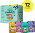 Tiki Cat Born Carnivore Complements Wet Cat Food Topper, Variety Pack 2.1 oz. Pouch (12 Count)