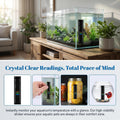 8 Pack Aquarium Thermometer Strips, Adhesive Temperature Sticker Strips 61-122℉ (15-50°C), Stick On Fish Tank Thermomete