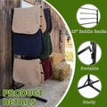 8 Tier Saddle Pad Rack with Stand,Long Rack Arms Horse Blanket Holder