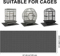 Under Pet Cage Mat for Bird Cages, Dog Kennels, Reptile Aquariums, Dog Kennels, Water-Resistant Pad for Hard Floors and 