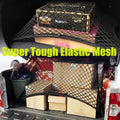 Car Dog Barrier Net, Hook Up Elastic Envelope Luggage Net (47.24" x 33.85") Dual Layer Safety Net for Pet Dog Vehicle Un