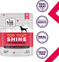 "I and love and you" Top That Shine Wet Dog Food Pouch, Beef Recipe In Gravy, 3 oz (Pack of 12)