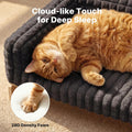 Veehoo Elevated Cat Bed Indoor, Wood Furniture Style Cat Couch Sofa